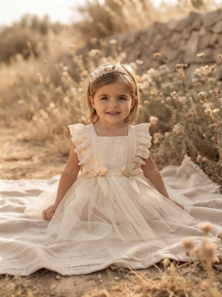 Vestido beige