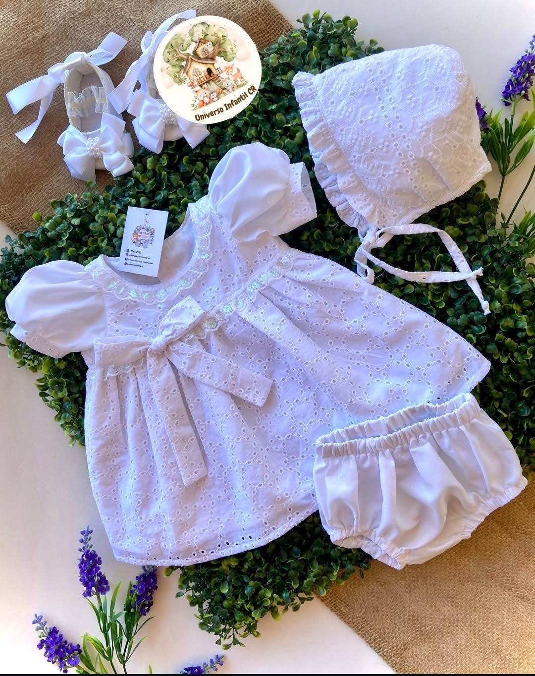 Vestido- cubrepañal- gorro