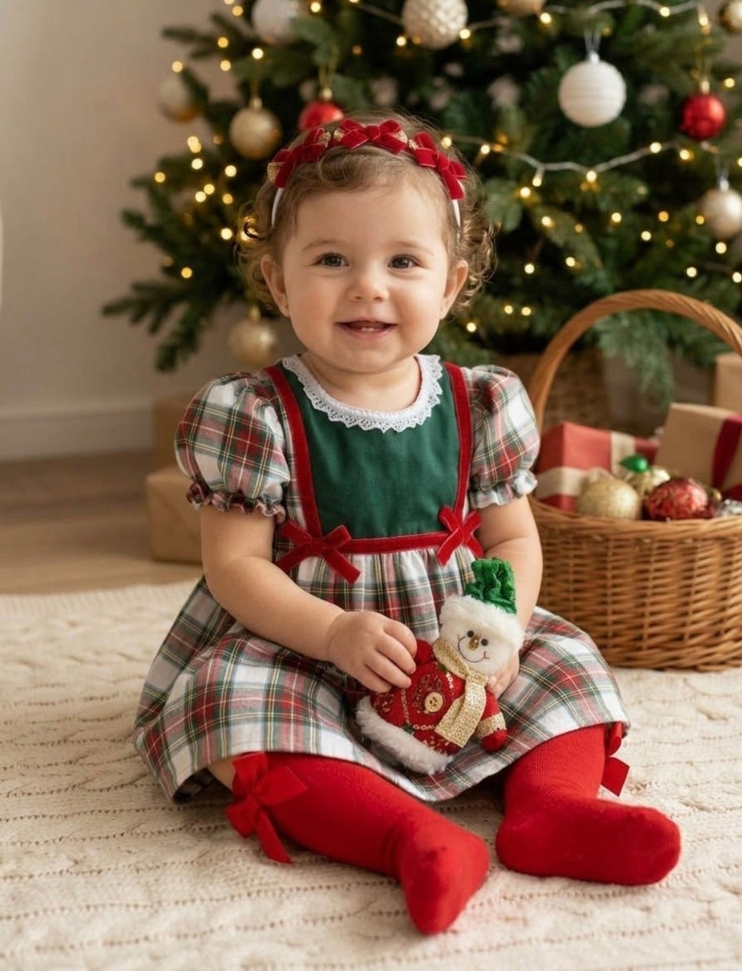 Vestido escocés navideño