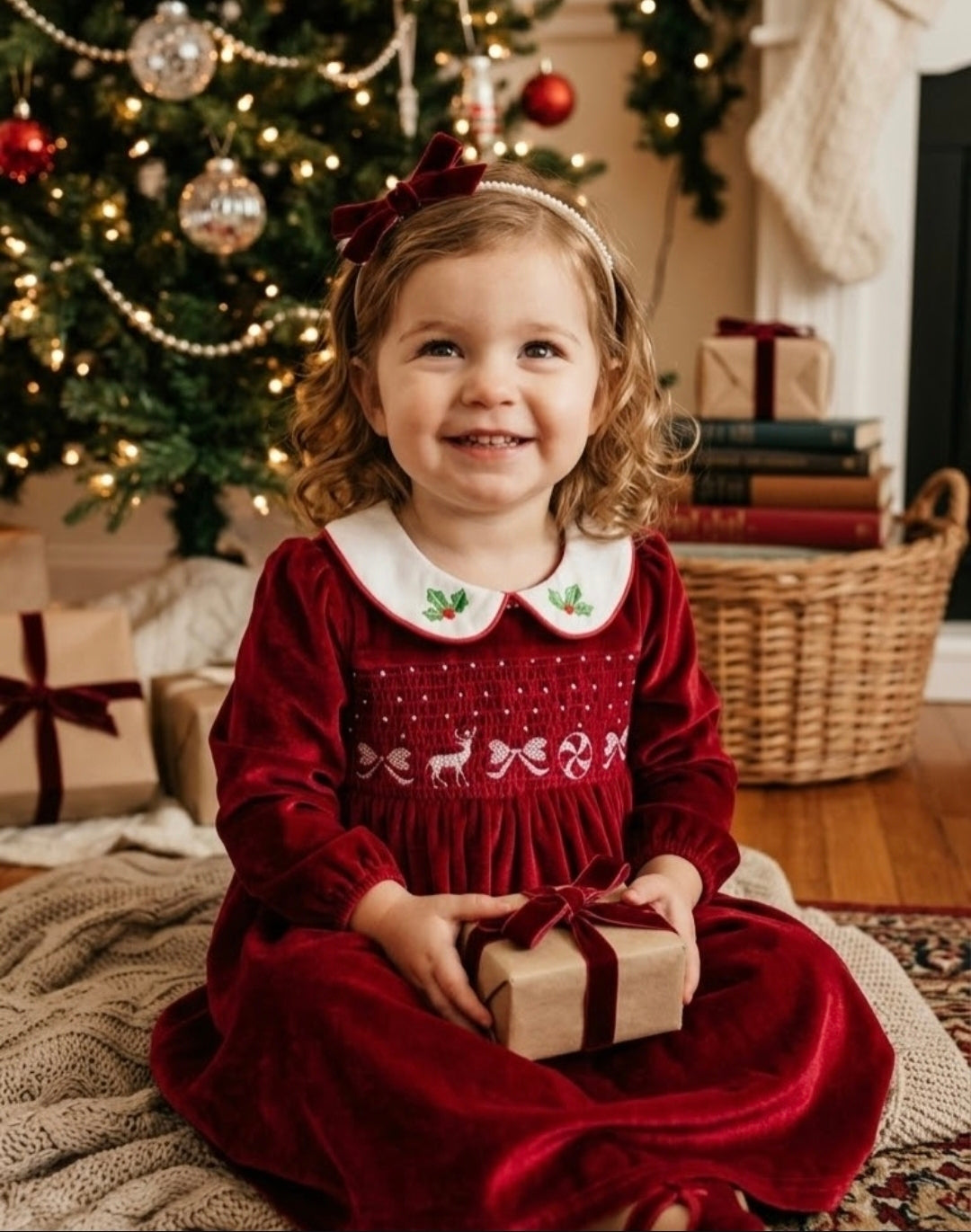 Vestido navideño velvet