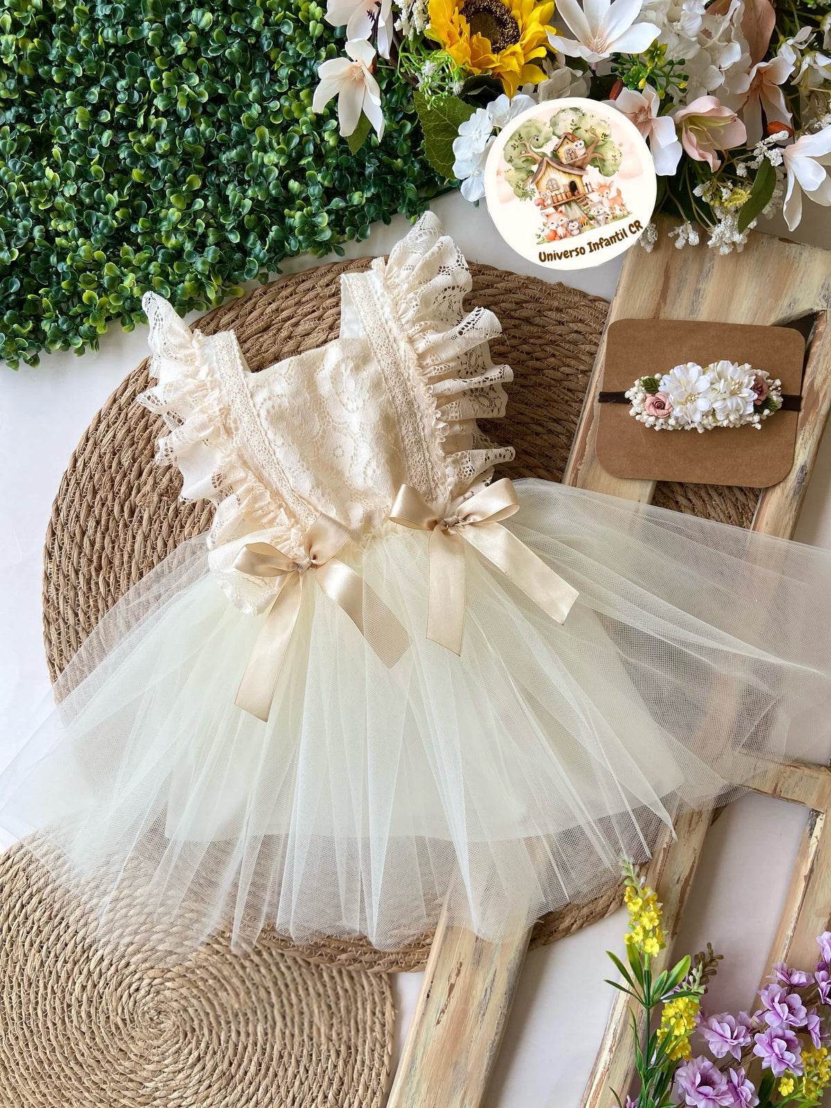 Vestido beige