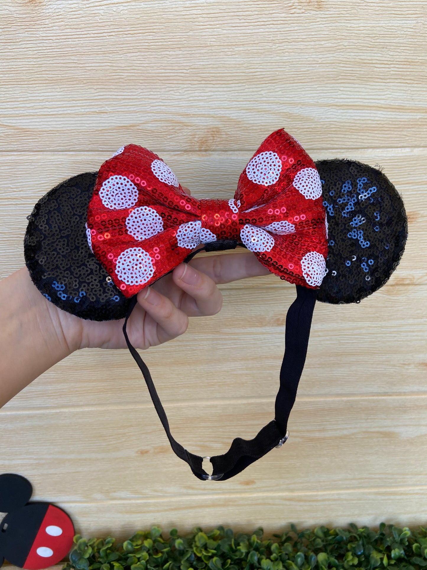 Orejitas con vincha Minnie Mouse