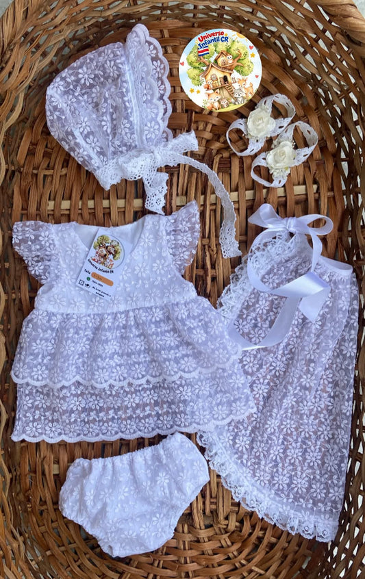 Vestido- cubrepañal- poncho- gorrito