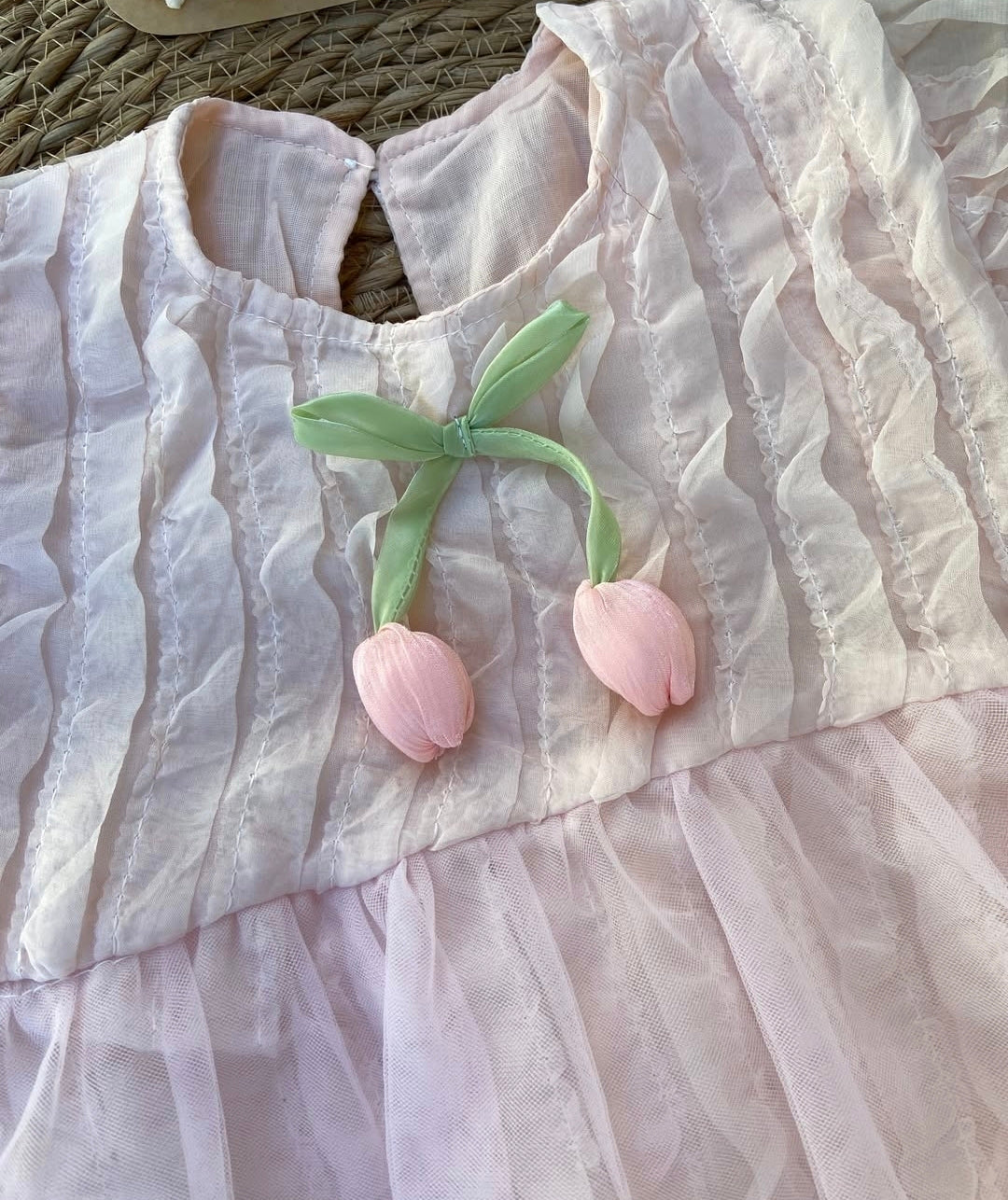 Mameluco rosa tulipan