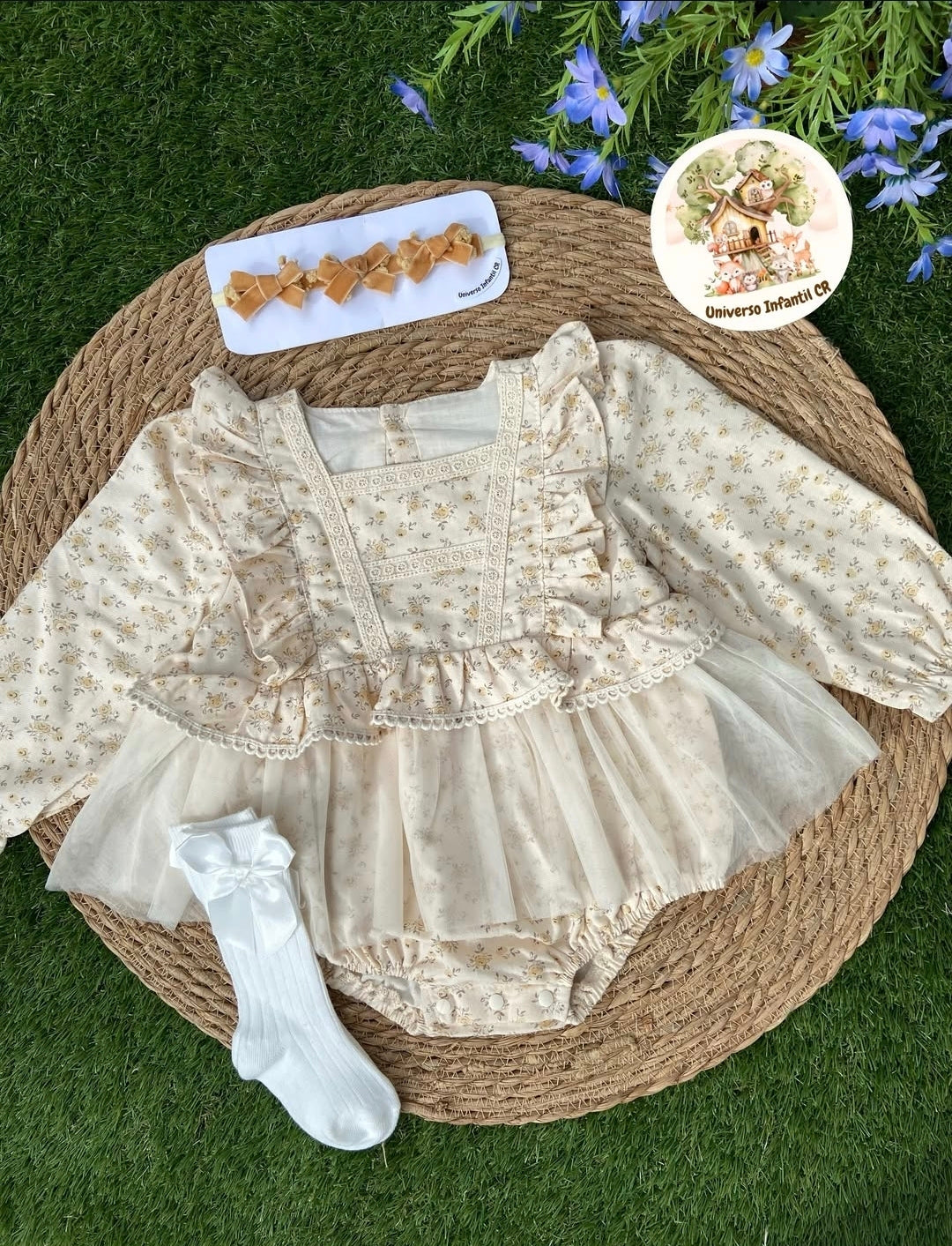 Mameluco vintage floral