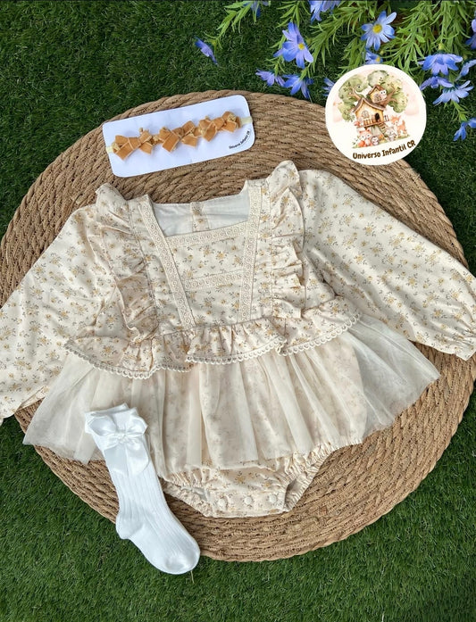Mameluco vintage floral