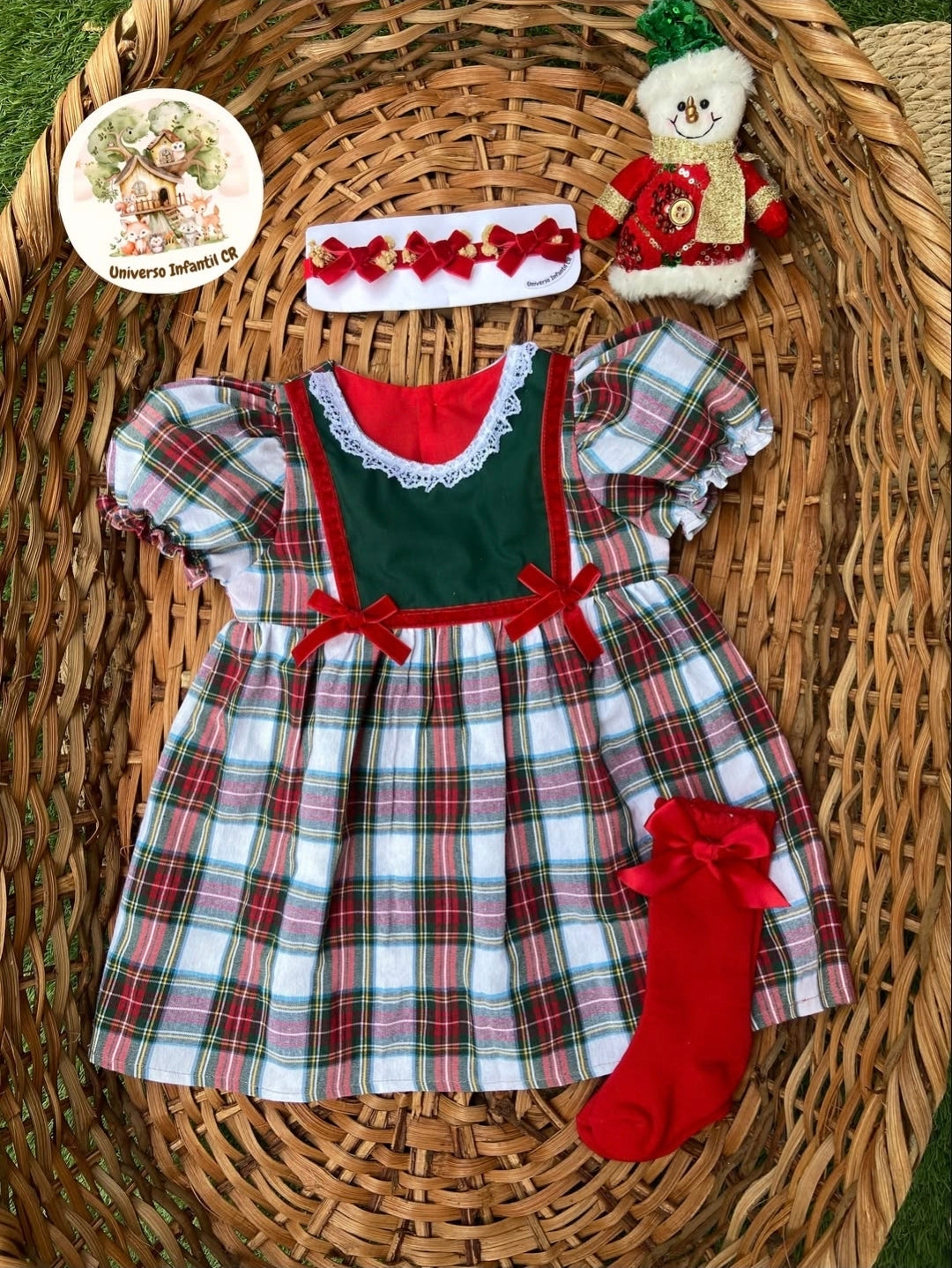 Vestido escocés navideño