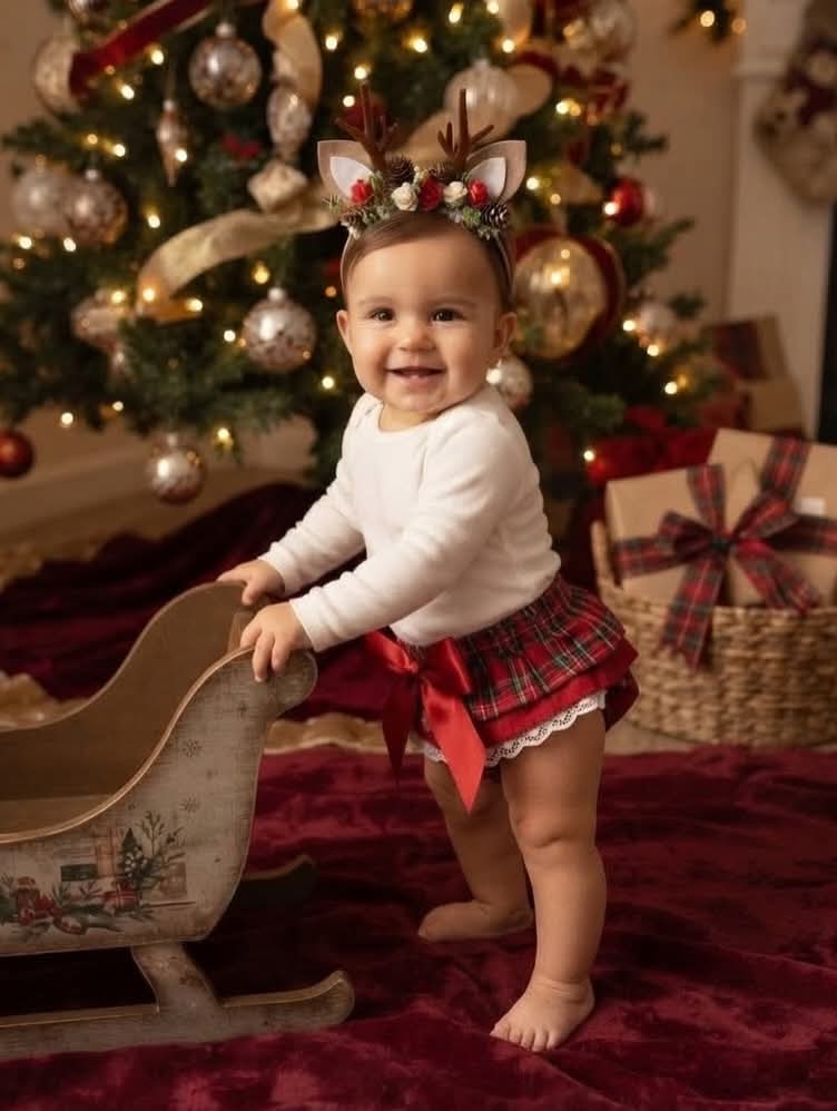 Cubre pañal navideño