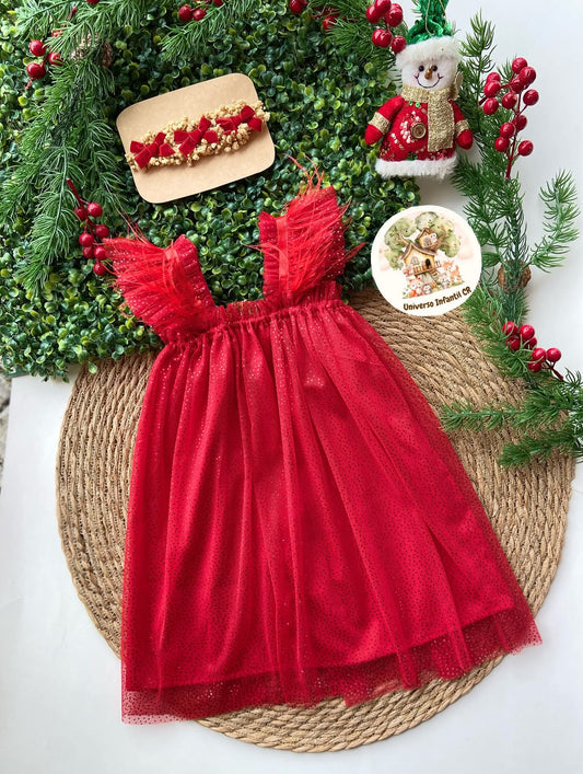 Vestido rojo navideño