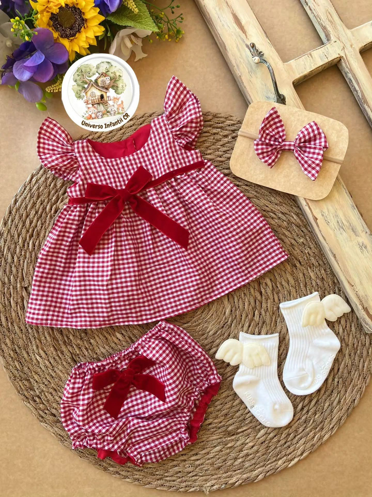 Vestido- cubrepañal- vincha