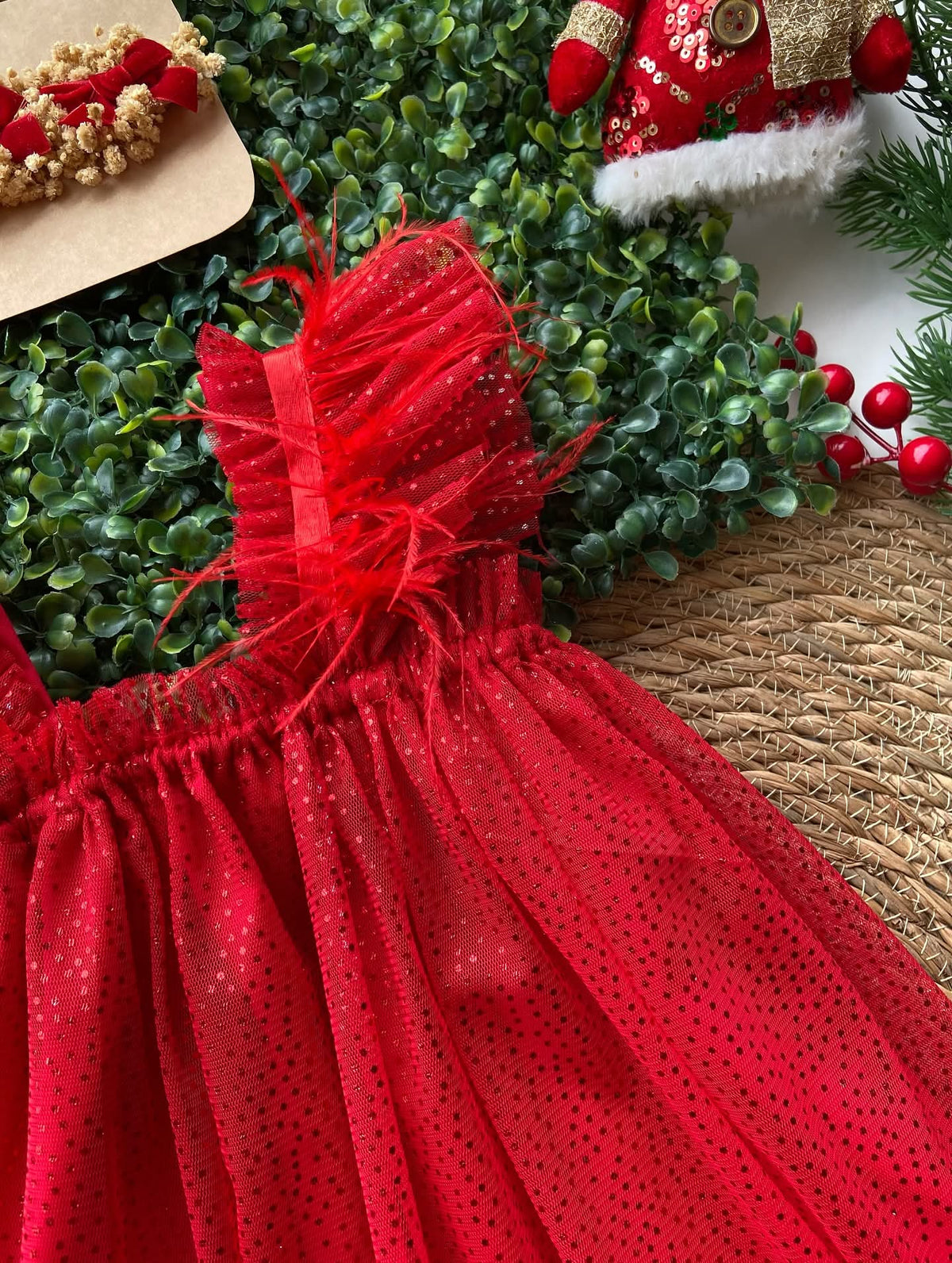 Vestido rojo navideño