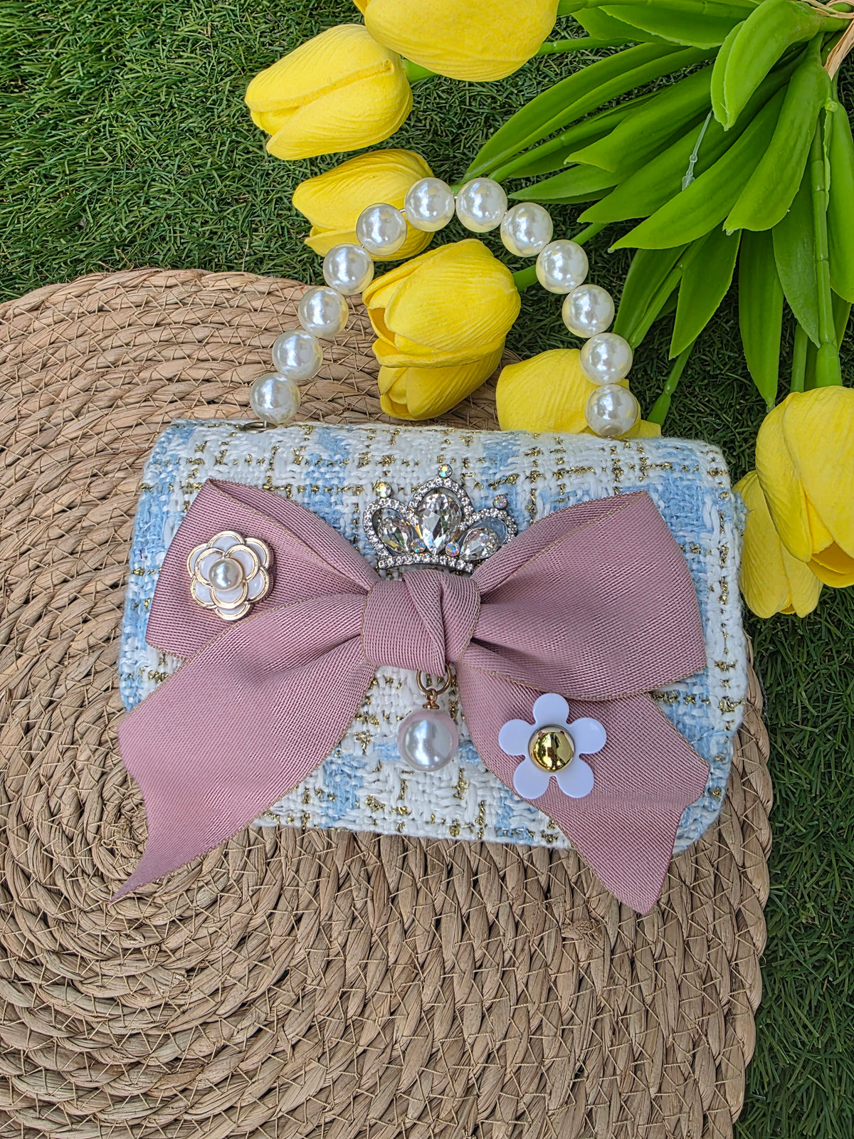 Bolso celeste