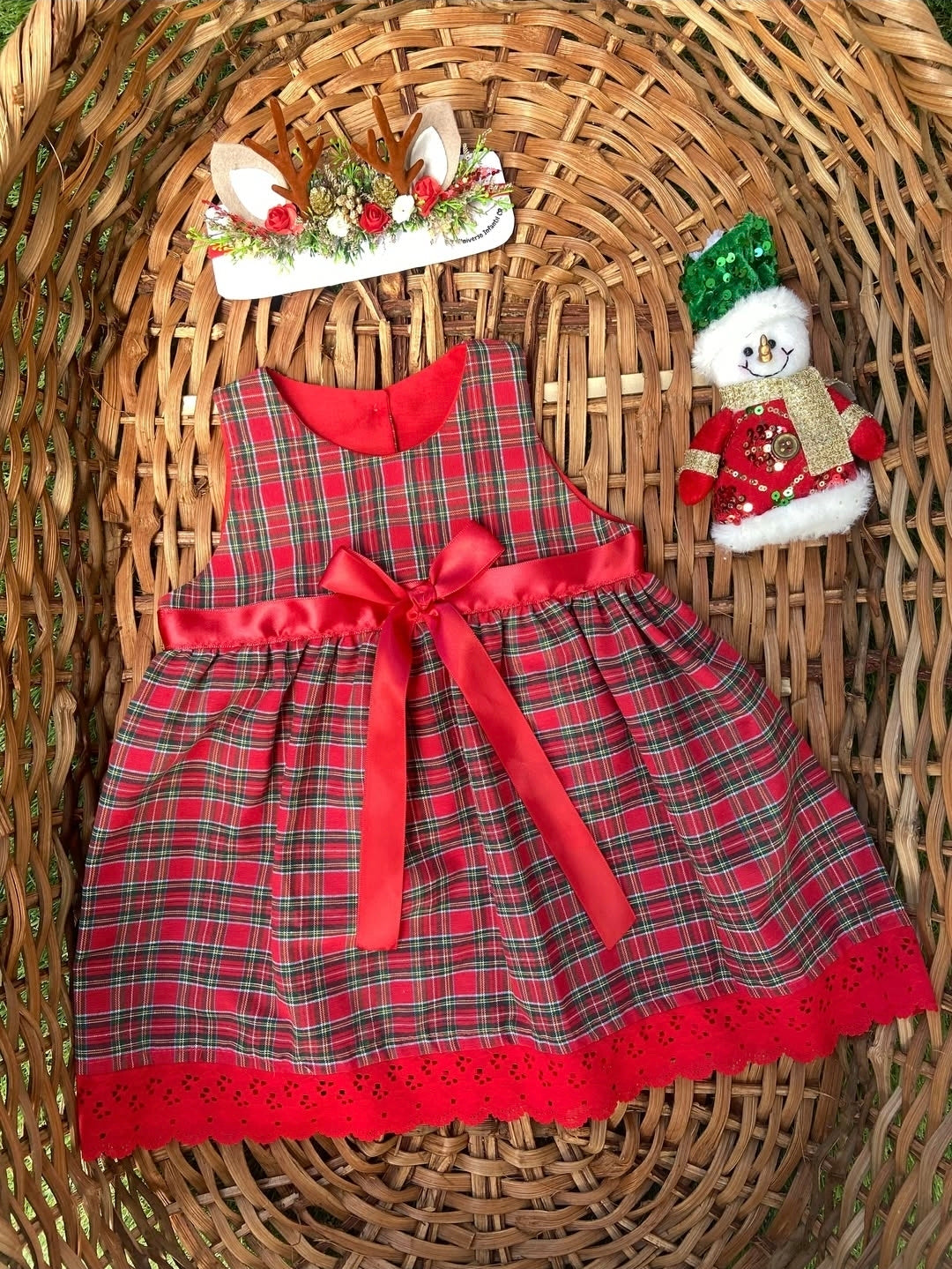Vestido tela escocés