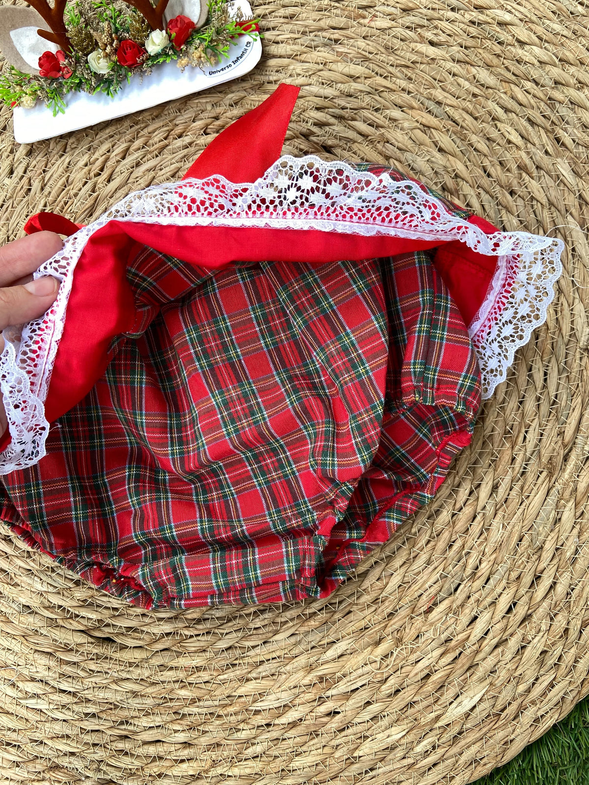 Cubre pañal navideño